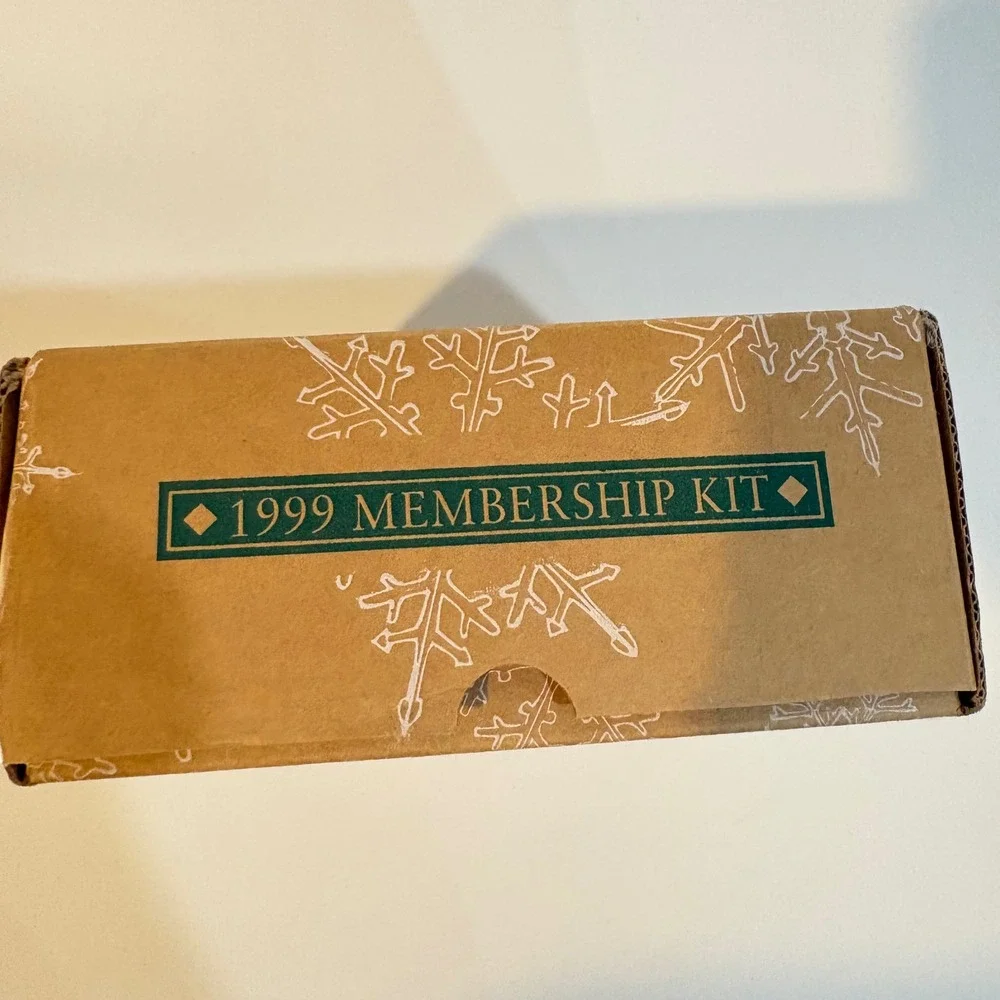 Hallmark Keepsake Ornament 1999 Collector's Club Membership Kit Set of 3